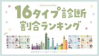 【16タイプ診断】全16タイプの割合・比率ランキング【日本人】